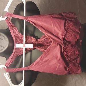 VS Pink Lace Lounge Bra